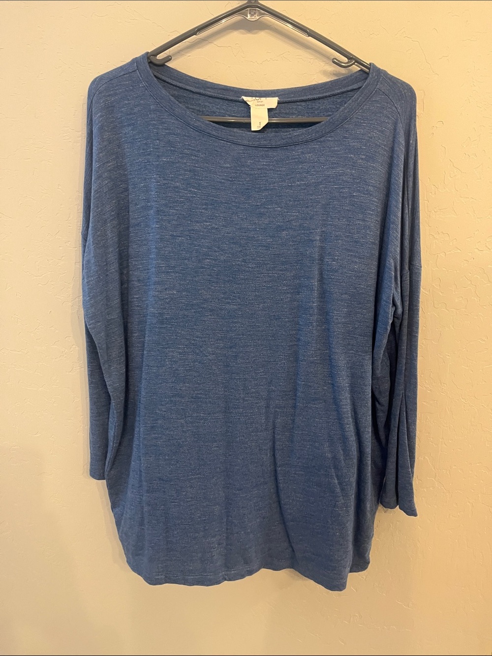 LOFT Heathered Blue Long-Sleeve Women's Tee